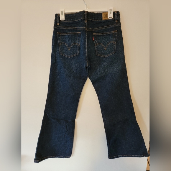 Levis dark wash low flare jeans - Picture 2 of 2